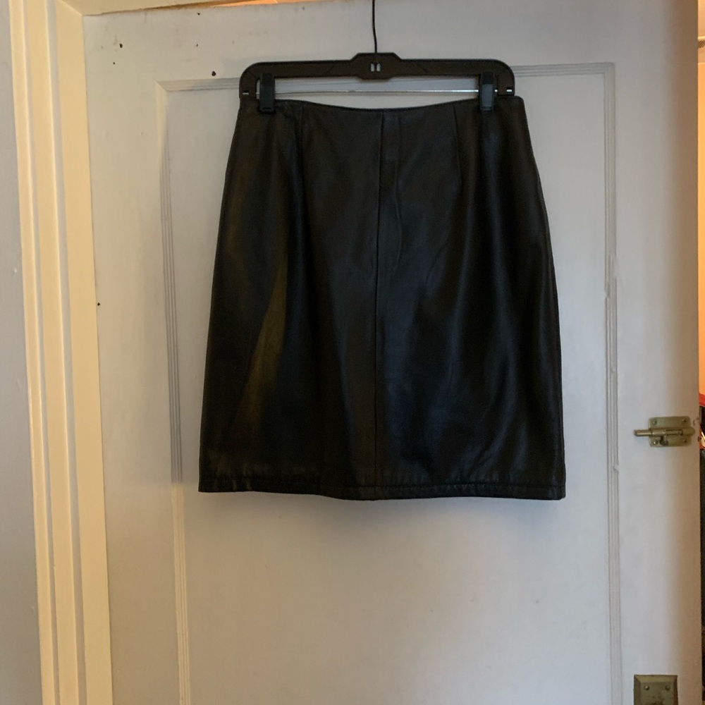 Leather skirt